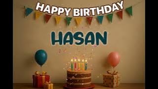 HASAN’s Happy Birthday Song 🎈 | Custom Track by XBirthdays for Kids & Adults
