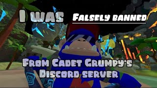 I was falsely banned from @CadetGrumpy’s discord server and he won’t let me back in?