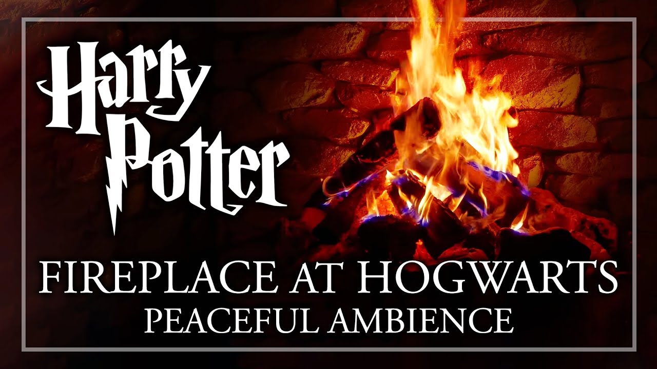 Fireplace at Hogwarts Harry Potter ASMR Study with me YouTube