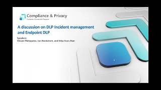 Endpoint DLP and DLP Incident Management