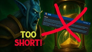 2 Weeks Is NOT Enough! Why TBC Prepatch Must Be Longer