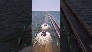 China’s Floating Bridge That Moves with the River 🌊🚧 | Floating Bridge | #FloatingBridge #Bridge
