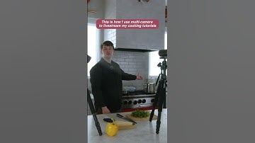 This is how I use the multi-camera to live stream my cooking tutorials.
