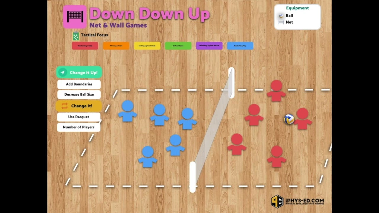 Down Down Up - Net & Wall Games