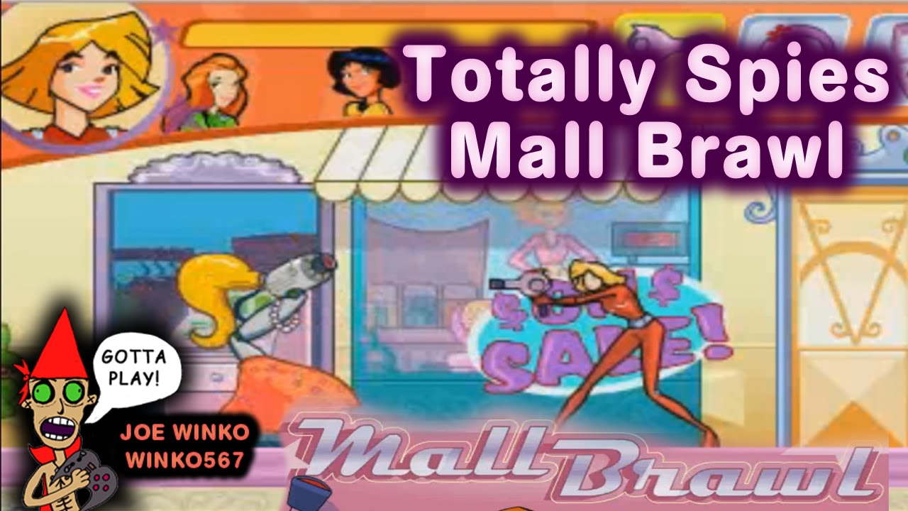 Mall Brawl Playthrough Tottally Spies Joe Winko YouTube