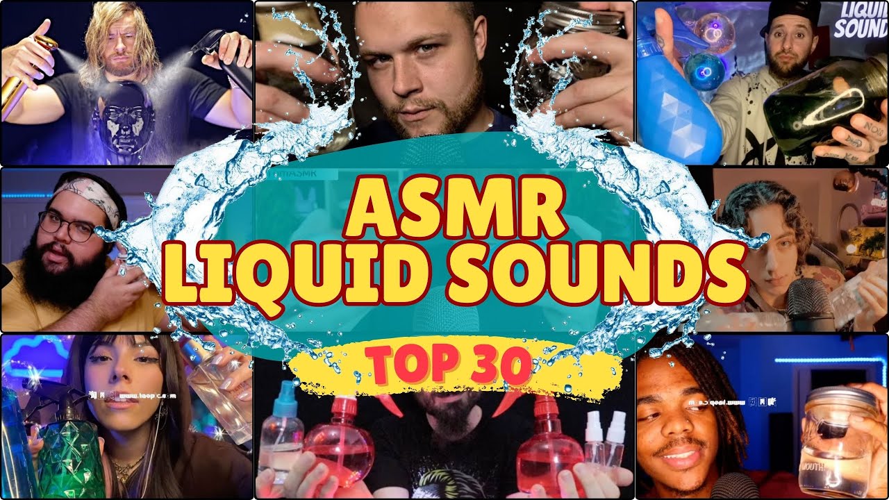 ASMR 💧Liquid sounds💧 Compilation TOP 30 - YouTube
