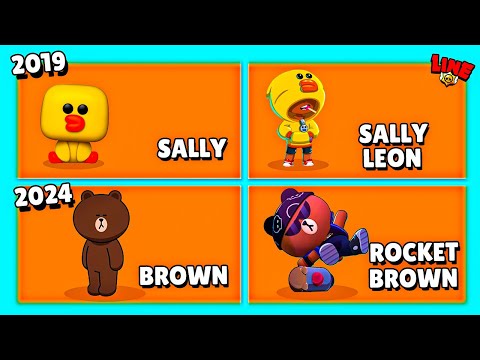 Видео: ВСЕ КОЛЛАБЫ Brawl Stars и LINE Friends! 2019 - 2024