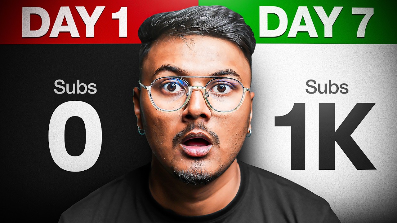 How To Get 1000 Subscribers In 7 Days | Koi Nahi Batayega! 🔥