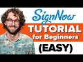 Signnow tutorial for beginners   how to use signnow for newbies 2021