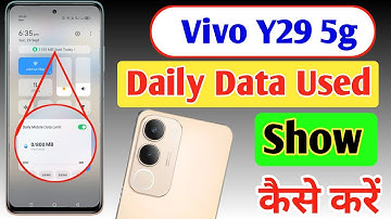 Vivo Y29 5g Enable daily data Used | Vivo Y29 5g Enable Data Usage Notification Bar