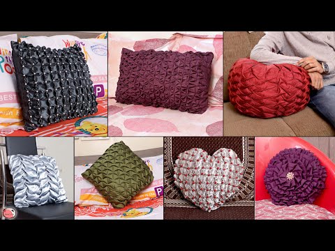 Old Clothes ! 8 Waste Clothes Reuse Ideas | Smocking Cushion