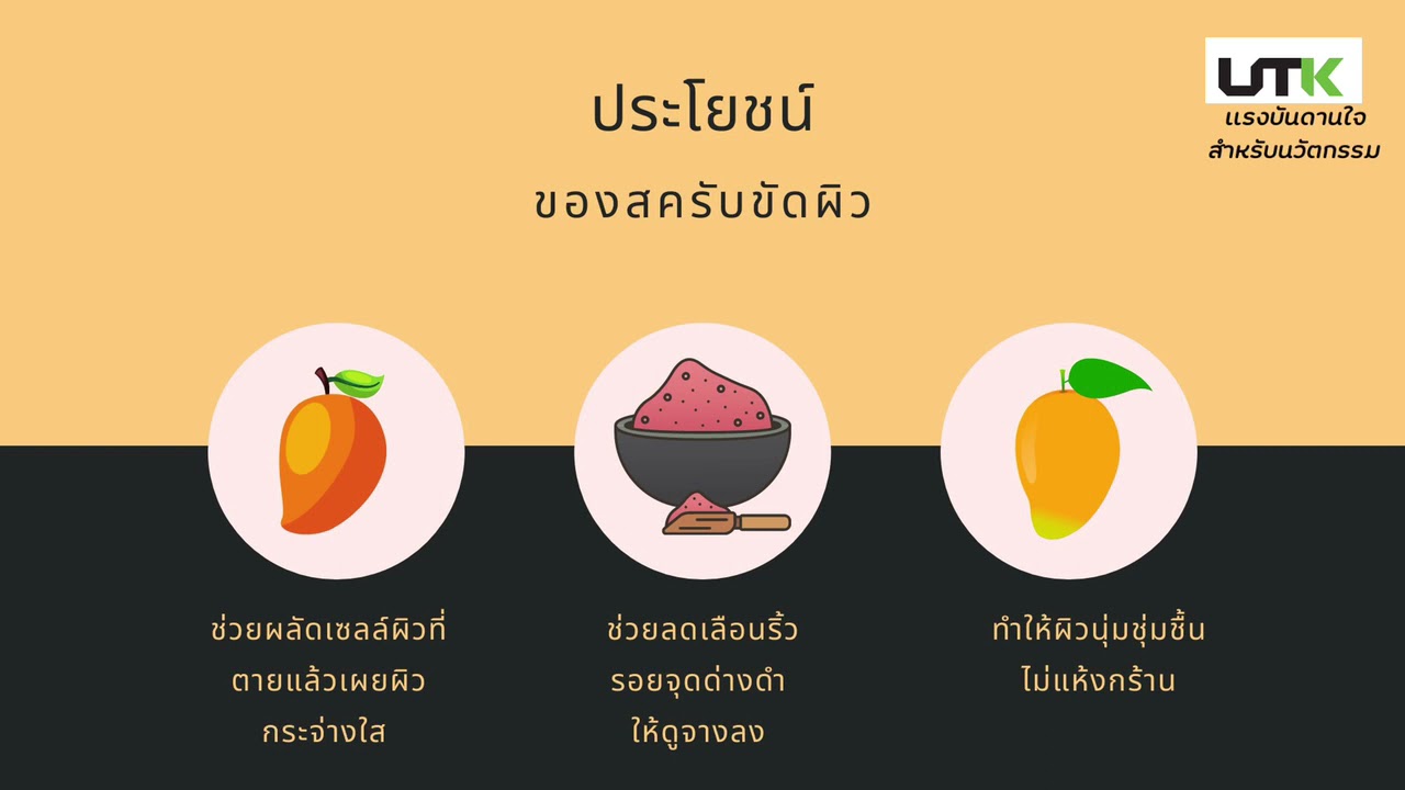 สครับขัดผิวจากมะม่วง