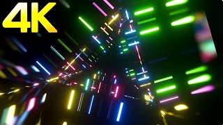 4K OLED Abstract Triangle Lights Metallic Color TV Screensaver Saver loop Background no sound
