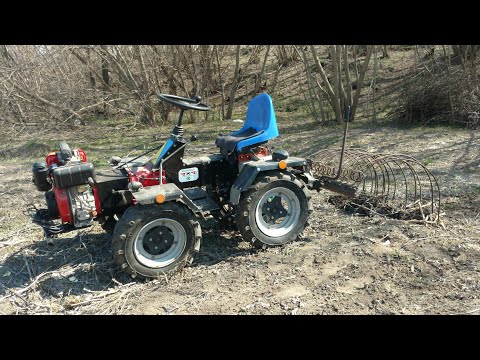 ZMT 4x4 Mini Tractor Конская гребка