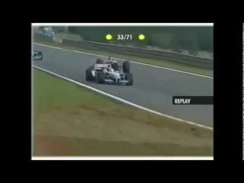 F1 2001 Brazil Verstappen and Montoya crash