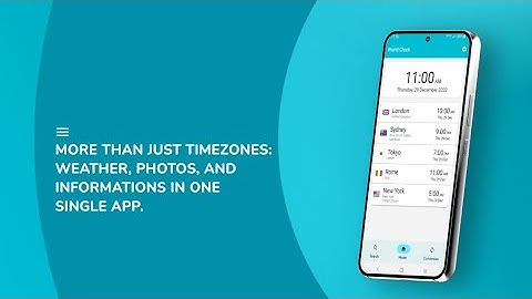 World Clock - English