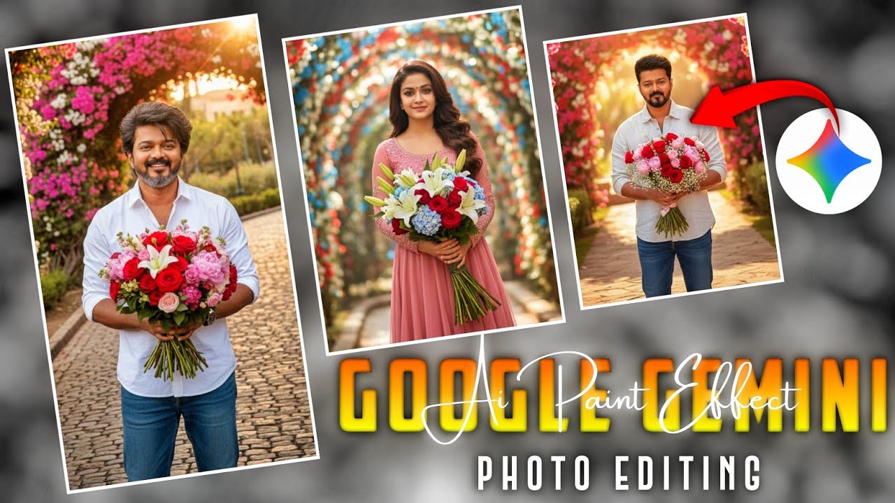 🌹 rose day special Ai Photo Editing Google Gemini in Tamil 2026 | Lovers Rose Day Photo Editing 