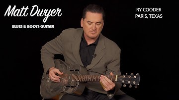 Matt Dwyer - Ry Cooder -  Paris, Texas