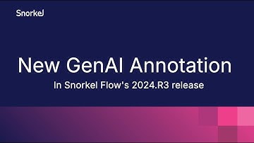 Generative AI Annotation Features In Snorkel Flow