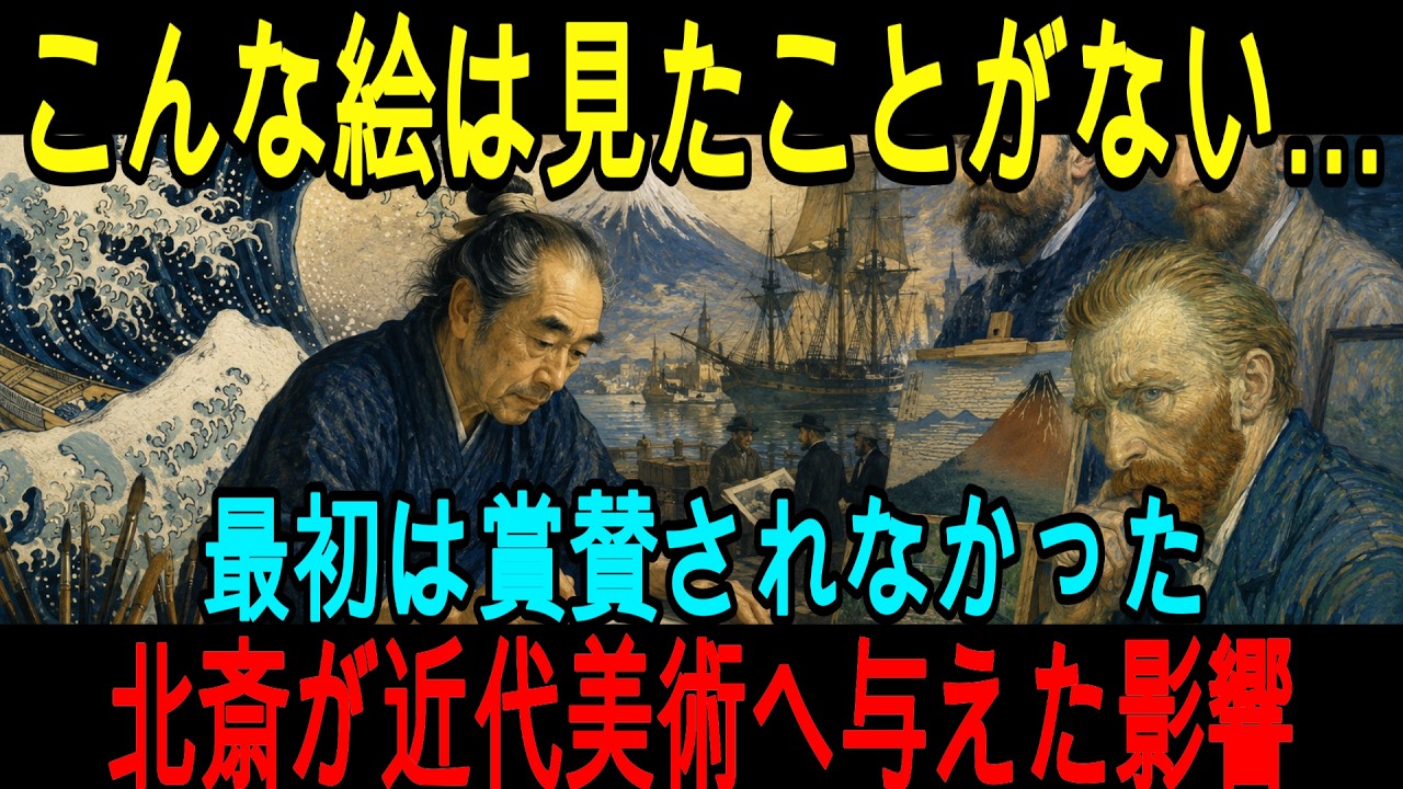 【海外の反応】「東洋の絵は芸術ではない」――そう笑われた葛飾北斎が、なぜゴッホやモネを変え、世界の美術史を書き換えたのか
