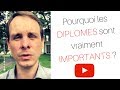 Pourquoi les diplômes sont super importants !!!