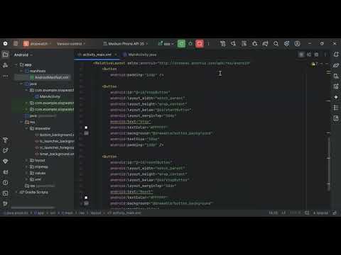 Stopwatch Java Simple App - Shazar Naeem