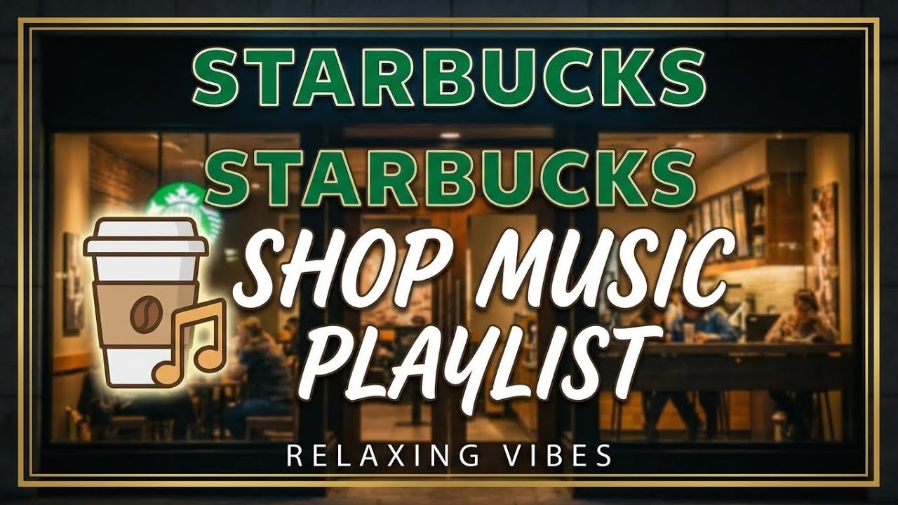 Starbucks Coffee Shop Music ☕ Relaxing Jazz & Acoustic Instrumental for Work, Study & Store Ambience