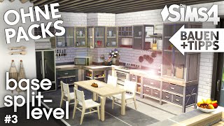Küche: Die Sims 4 Haus bauen ohne Packs | Base Split-Level 3 (deutsch)