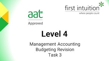 AAT Professional Level Management Accounting Budgeting Revision Class Task 3