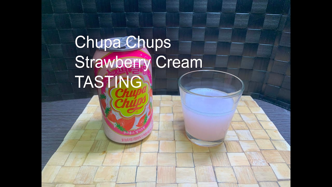 Chupa Chups Strawberry cream tasting