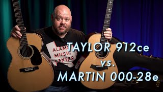 Taylor 912ce vs. Martin 00028e Modern Deluxe | A High End Battle for the Ages