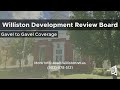 Williston Development Review Board - 1/27/2026