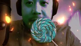 ASMR EATING SOUNDS - HUGE LOLLIPOP