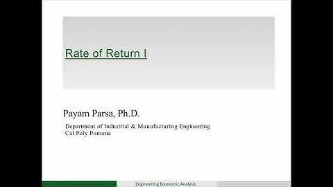 Introduction to Internal Rate of Return