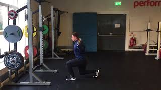 Isometric Barbell Split Squat