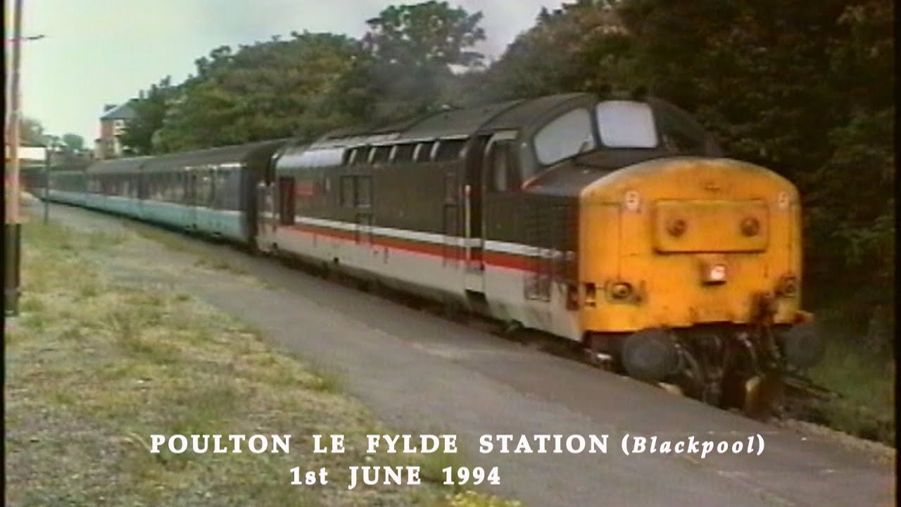 BR in the 1990s Poulton Le Fylde Station Blackpool on 1st June 1994