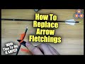 How to replace vanes on your arrows the right way  dont damage your arrow shafts