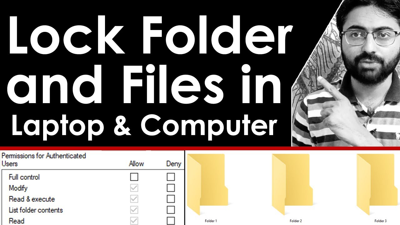 how-to-lock-folder-and-file-in-laptop-and-computer-youtube