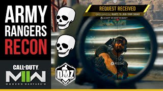 Army Rangers solo recon and real player hunting in DMZ with the SP-R 208 sniper!