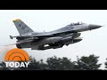 US pilot rescued after F-16 fighter jet crashes off South Korea