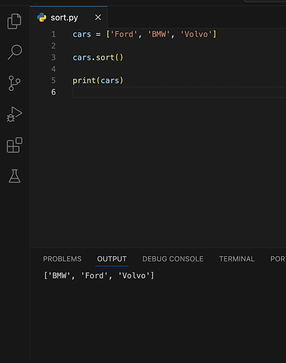 Python sort method learning python 2024 coding programming 