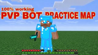 Minecraft PvP Bot Practice Map Tutorial Hindi 🔥 MCPE Download