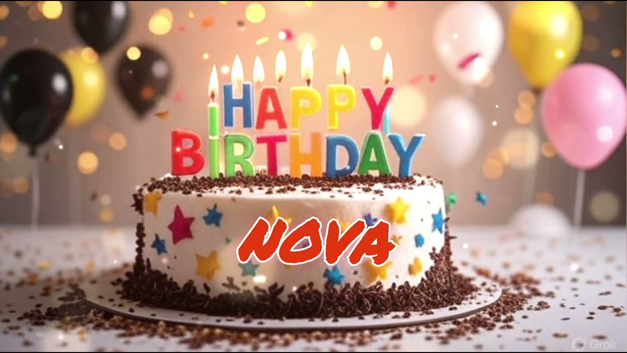 Happy Birthday Nova 🎉🎂 | Special Birthday Song for Nova | wish vibes