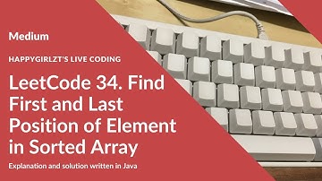 Chinese - LeetCode 34. Find First and Last Position of Element in Sorted Array