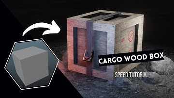 How to make game ready assets in blender | PBR Workflow| Cargo Wood Box| Speed Tutorial