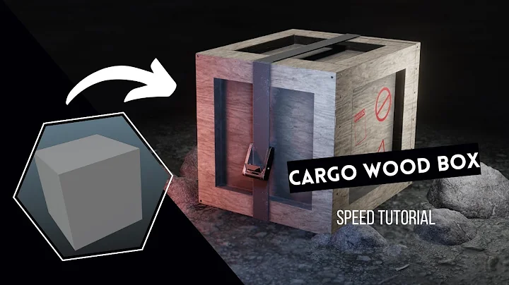 How to make game ready assets in blender | PBR Workflow| Cargo Wood Box| Speed Tutorial