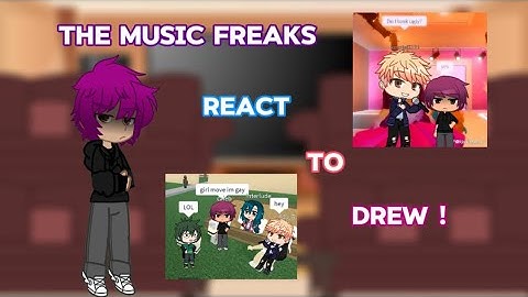 tmf react to drew angst! || the music freaks || gacha club || Rubix_
