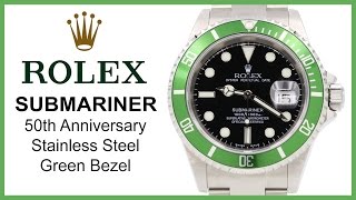 rolex green bezel 50th anniversary