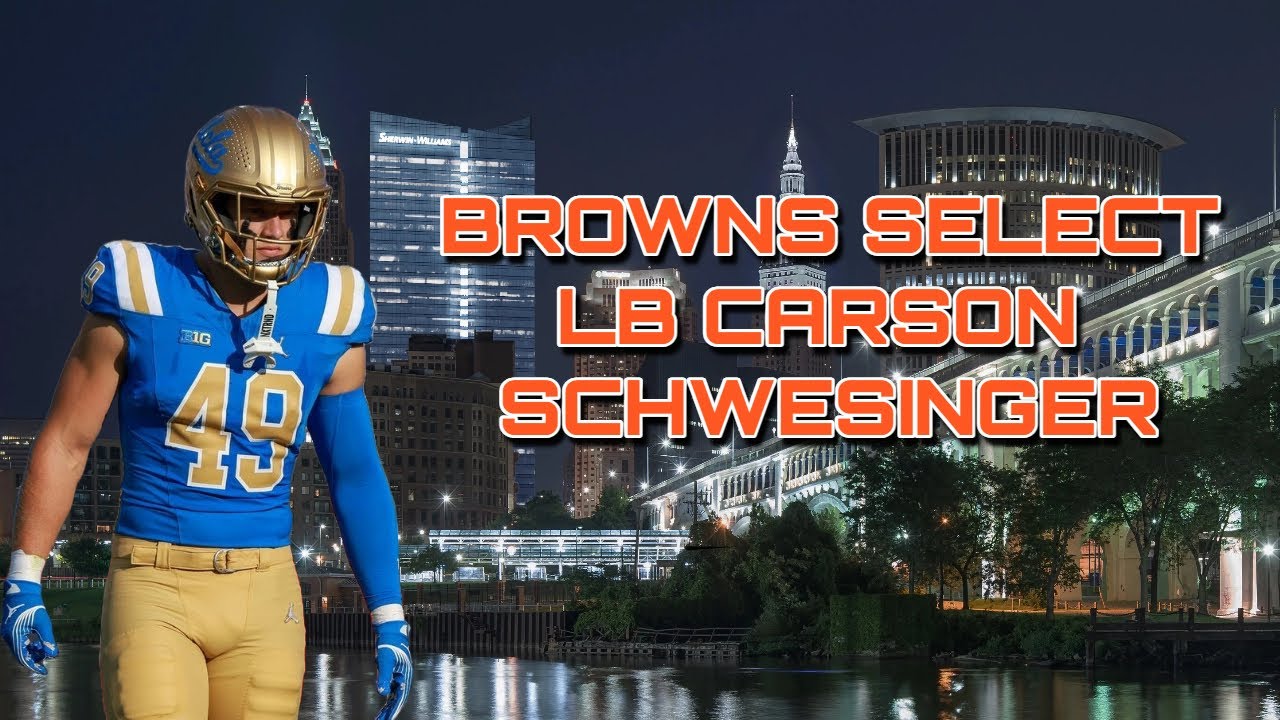 We took...a LINEBACKER?? Browns select LB Carson Schwesinger