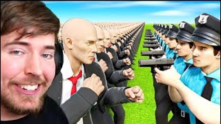 100 Assassins vs 10 Real Cops!  #viralvideo #foryou #sorts #shortsads #quicktips